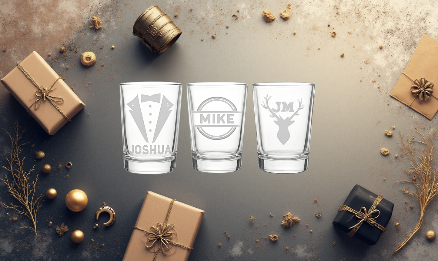 Shotglas mit Gravur