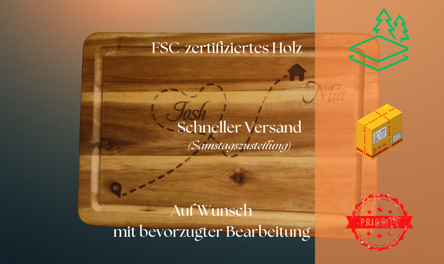 Akazienholz Schneidebrett