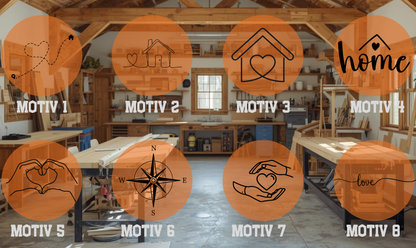 Rundes Akazienholz Schneidebrett | 30×30