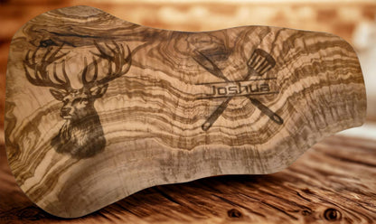 Olivenholz Schneidebrett Naturschnitt